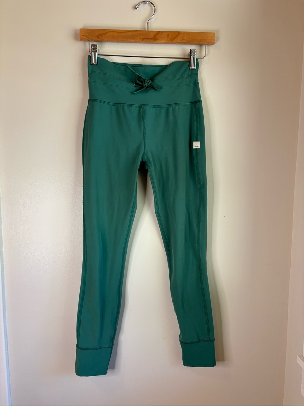 Women's Green High-Waist Active Leggings